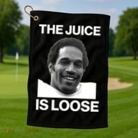 Rip Oj Simpson The Juice Is Loose Golf Towel thumb 1
