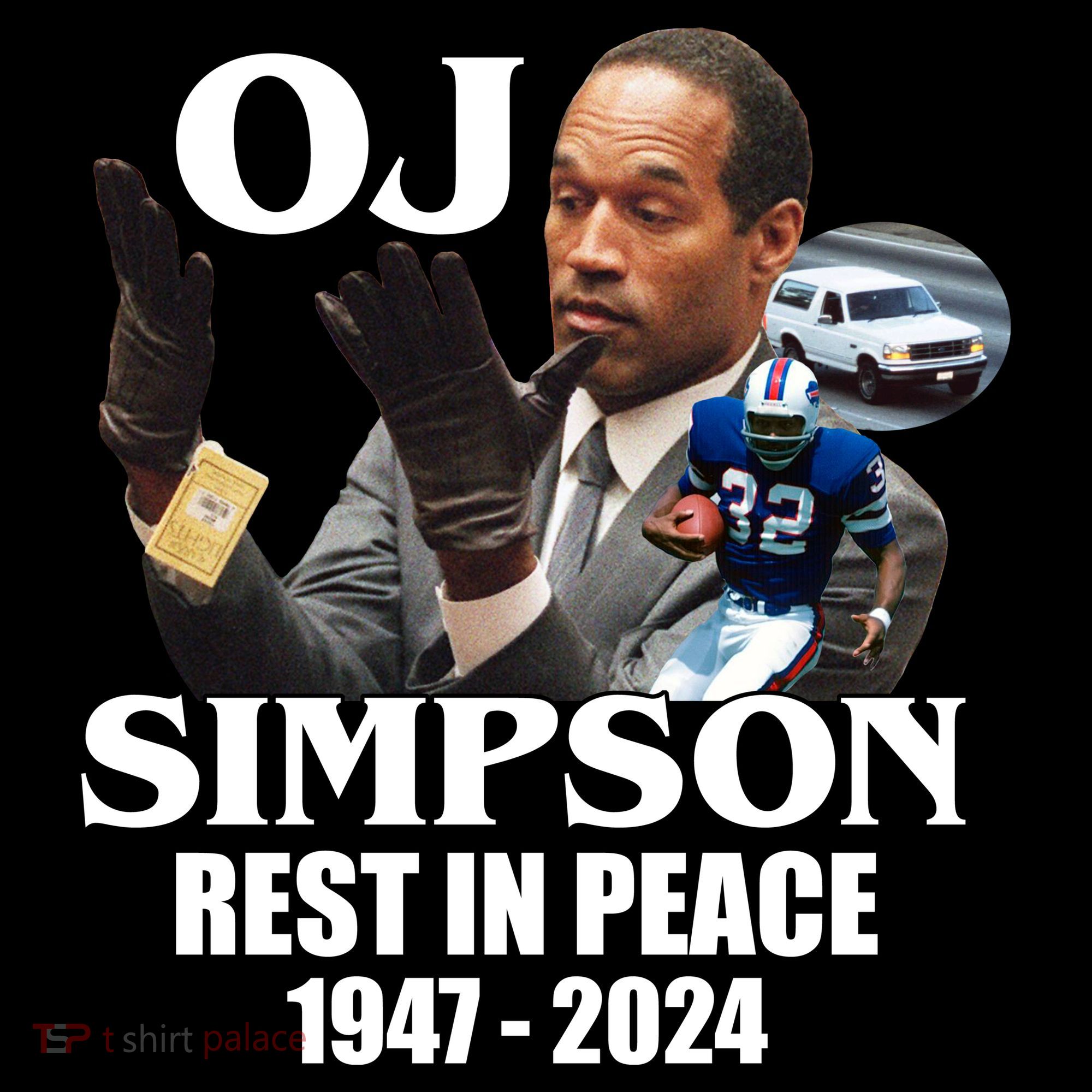 Rip Oj Simpson 1947 2024 Ornament