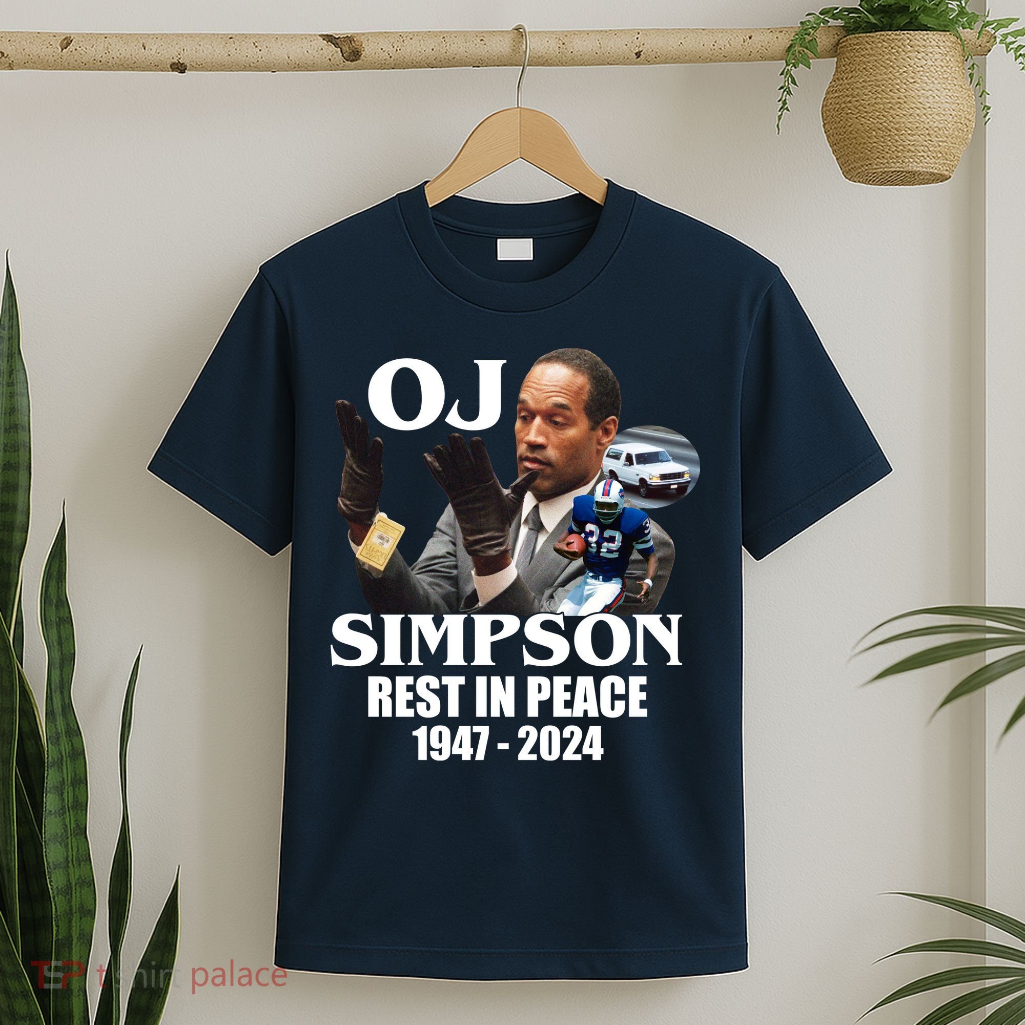 Rip Oj Simpson 1947 2024 T-Shirt