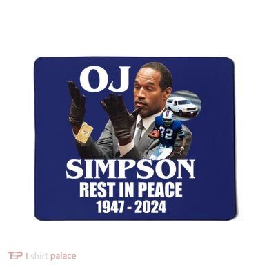 Rip Oj Simpson 1947 2024 Mousepad