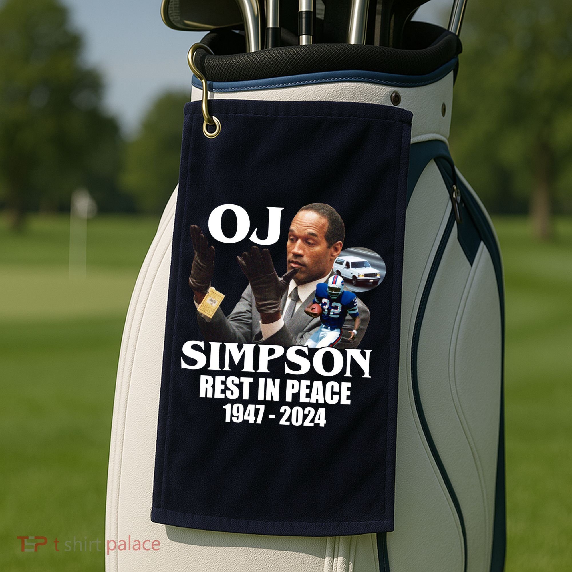 Rip Oj Simpson 1947 2024 Golf Towel