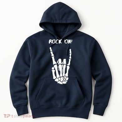 Rock On Skeleton Rock And Roll Halloween Costume Idea Hoodie