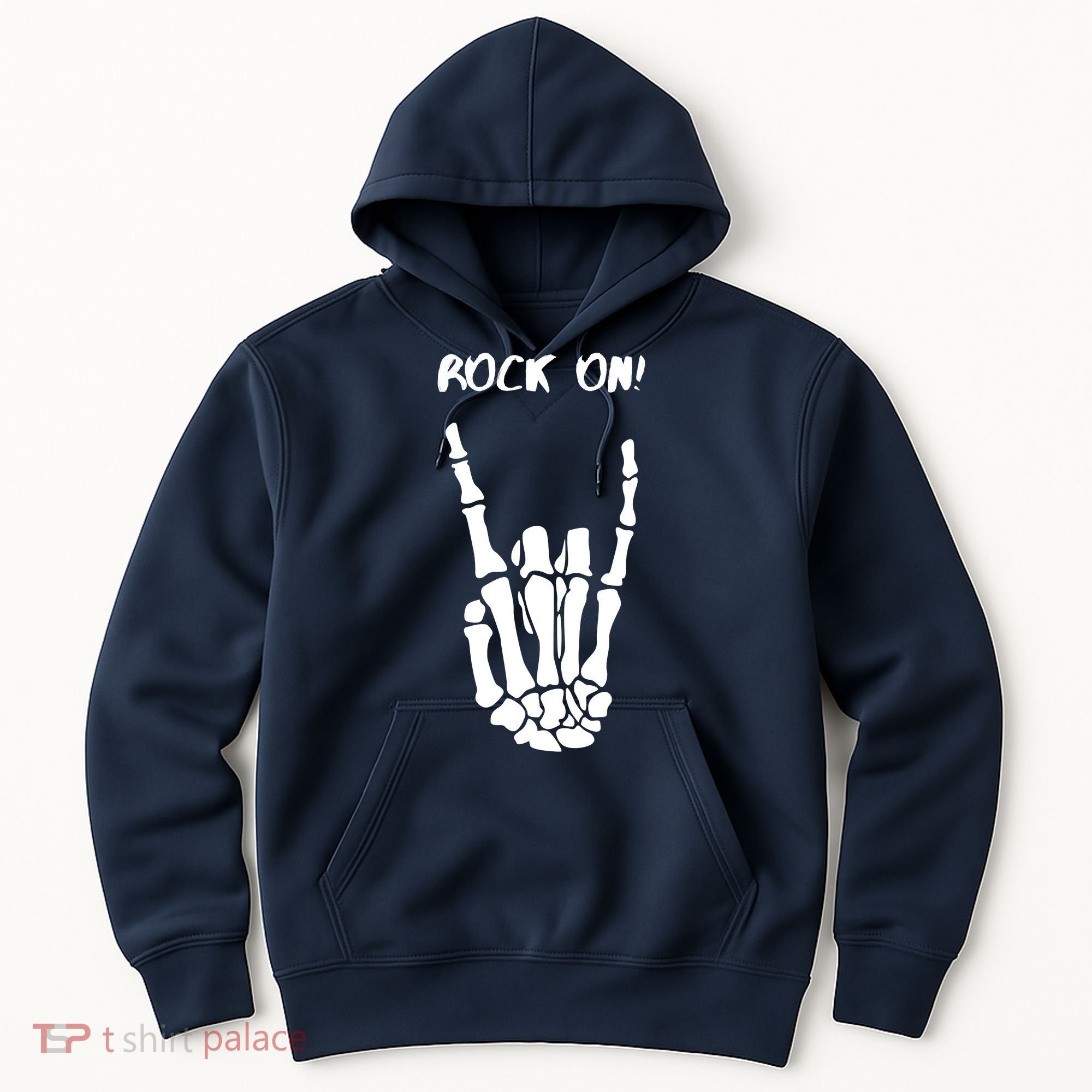 Rock On Skeleton Rock And Roll Halloween Costume Idea Hoodie