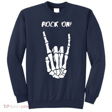 Rock On Skeleton Rock And Roll Halloween Costume Idea Sweatshirt
