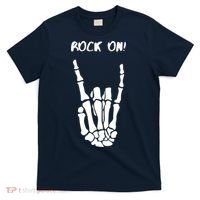 Rock On Skeleton Rock And Roll Halloween Costume Idea T-Shirt thumb 0