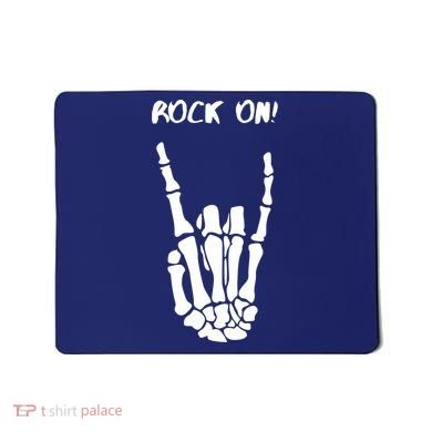 Rock On Skeleton Rock And Roll Halloween Costume Idea Mousepad