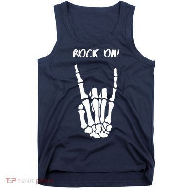 Rock On Skeleton Rock And Roll Halloween Costume Idea Tank Top