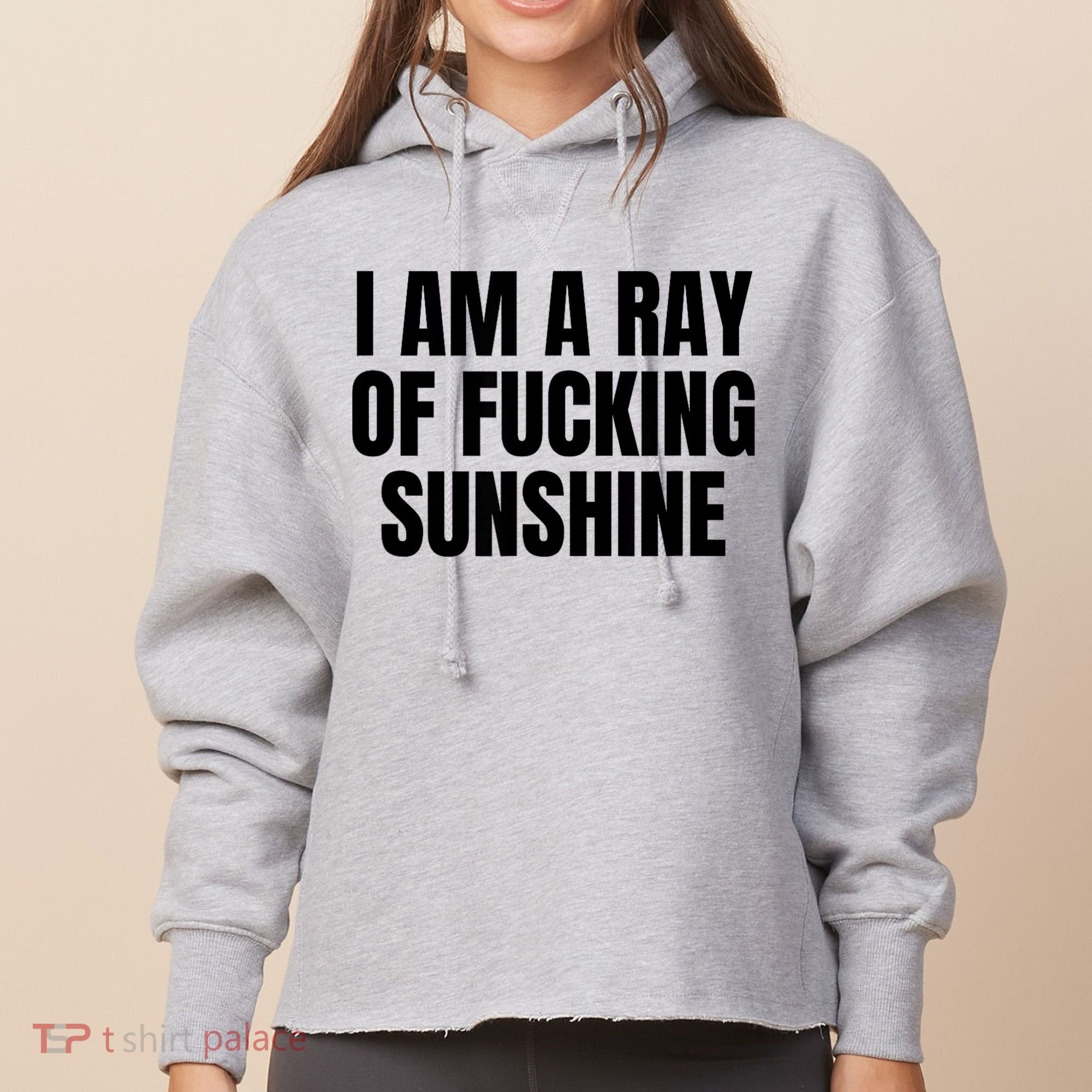 Ray Of Sunshine Ladies Heavyweight Boxy Pullover Hoodie