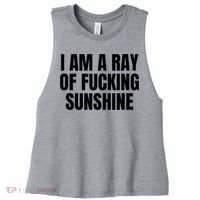 Ray Of Sunshine Women's Racerback Cropped Tank thumb 0