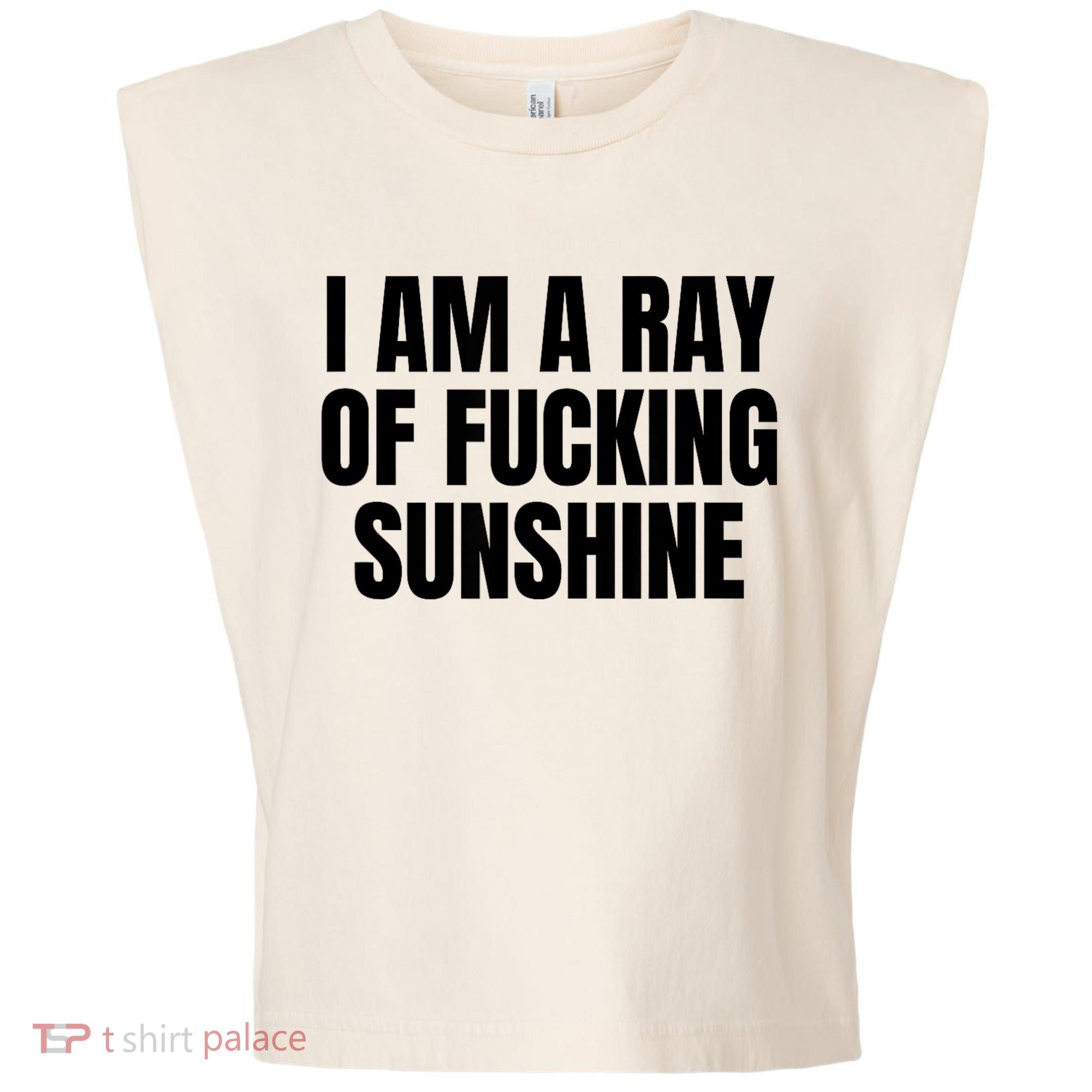 Ray Of Sunshine Garment-Dyed Women's Muscle Tee