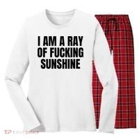 Ray Of Sunshine Women's Long Sleeve Flannel Pajama Set  thumb 0