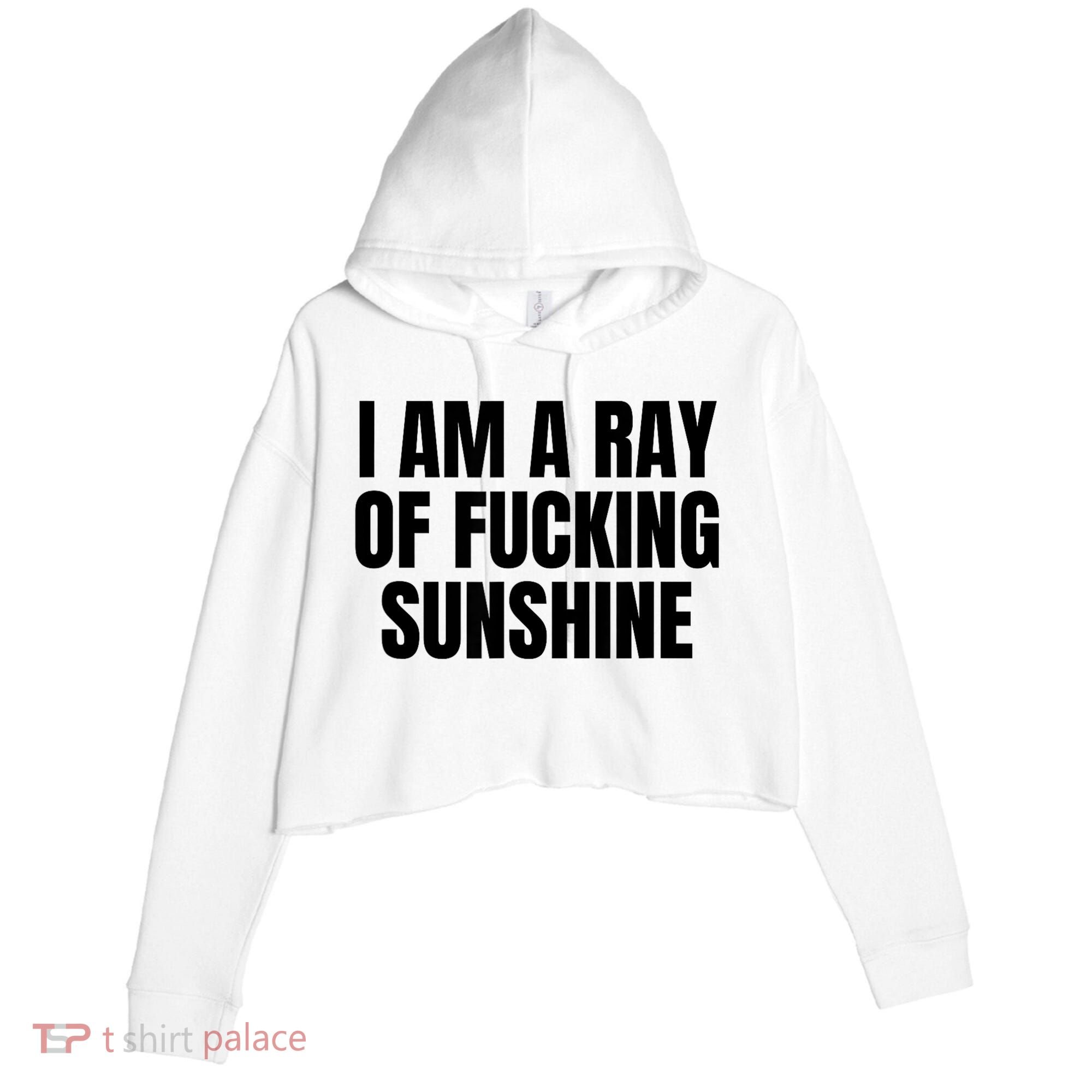 Ray Of Sunshine Crop Fleece Hoodie