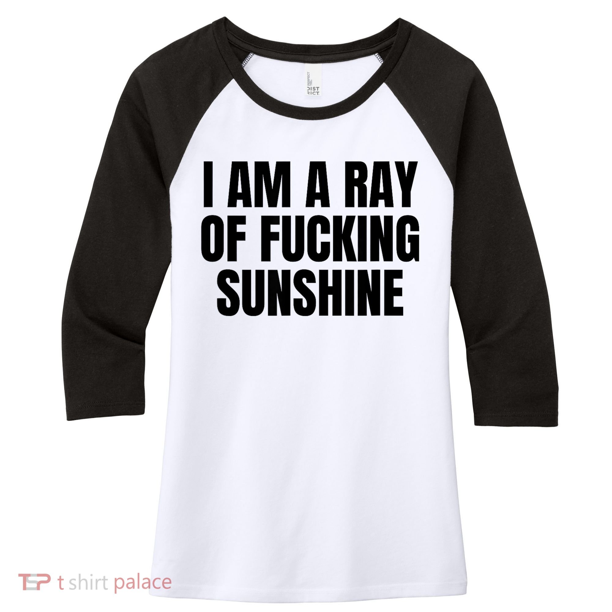 Ray Of Sunshine Women's Tri-Blend 3/4-Sleeve Raglan Shirt