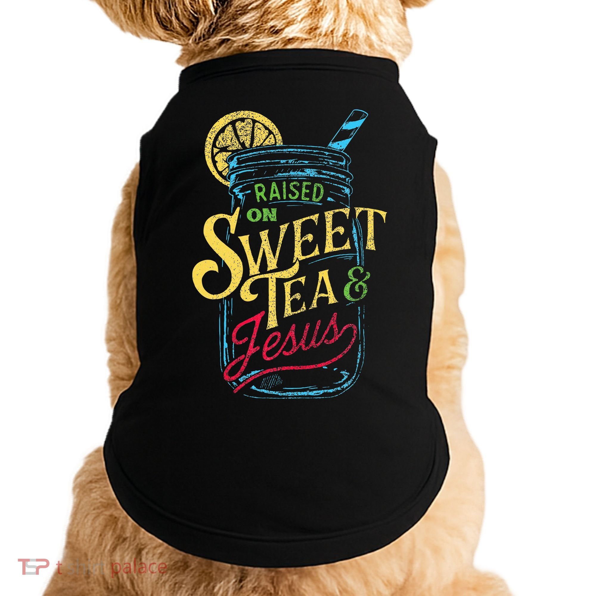 Raised On Sweet Tea & Jesus Southern Pride Iced Tea Doggie Tank
