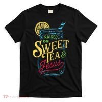 Raised On Sweet Tea & Jesus Southern Pride Iced Tea T-Shirt thumb 0