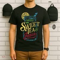 Raised On Sweet Tea & Jesus Southern Pride Iced Tea T-Shirt thumb 6