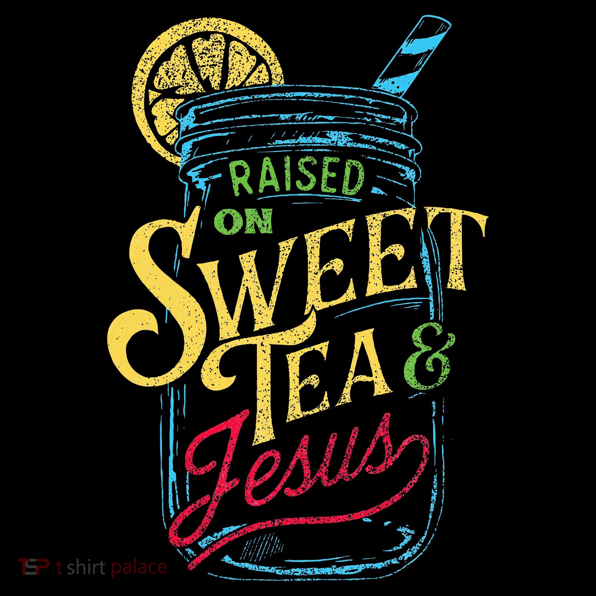 Raised On Sweet Tea & Jesus Southern Pride Iced Tea Mousepad