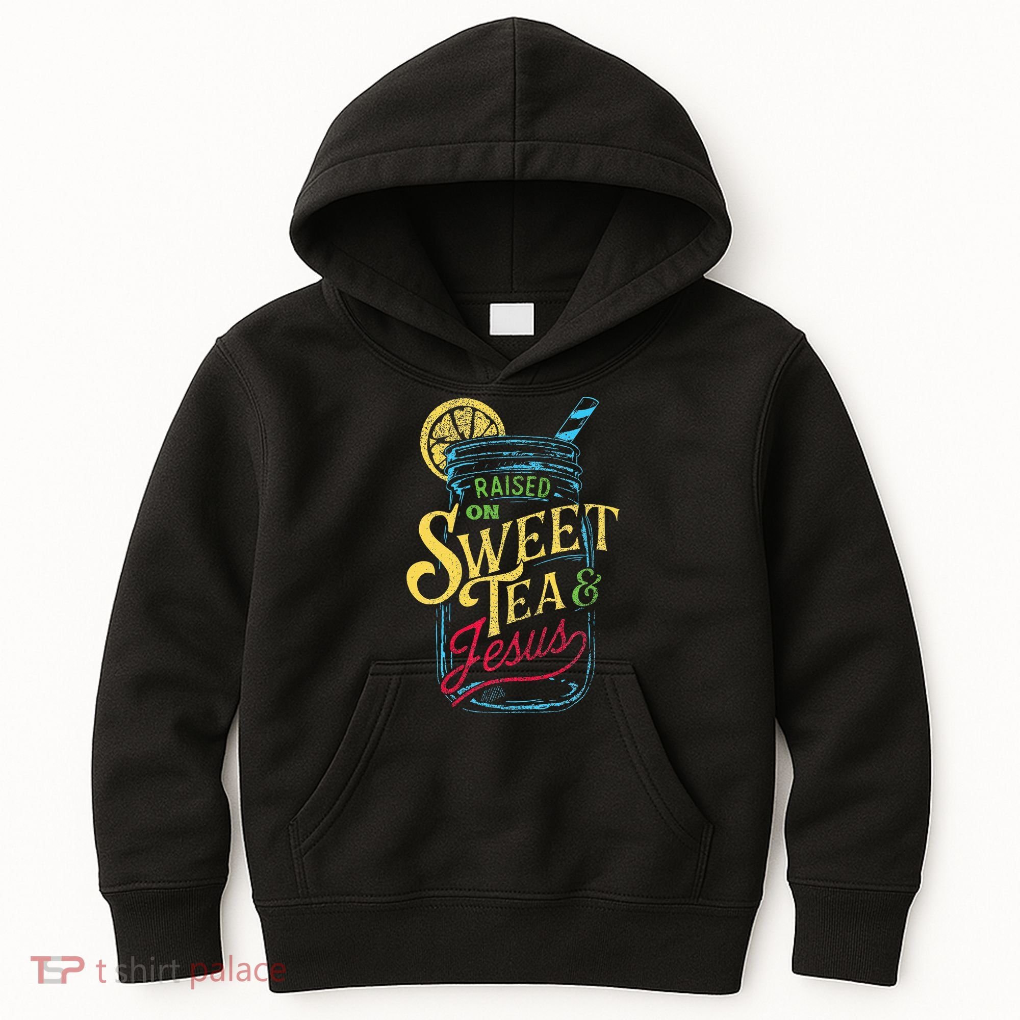Raised On Sweet Tea & Jesus Southern Pride Iced Tea Kids Hoodie