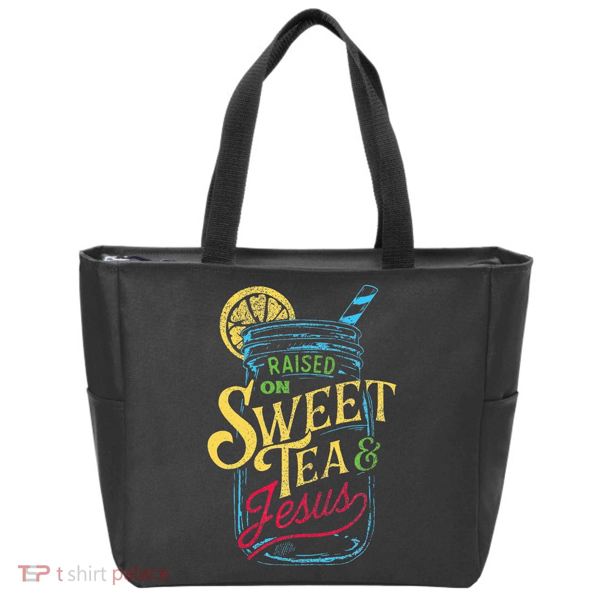 Raised On Sweet Tea & Jesus Southern Pride Iced Tea Tote Bag