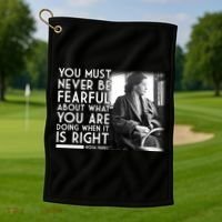 Rosa Parks Never be Fearful Black History Golf Towel thumb 1