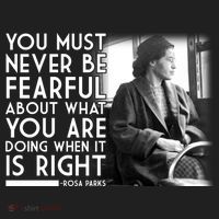 Rosa Parks Never be Fearful Black History Golf Towel thumb 3