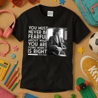 Rosa Parks Never be Fearful Black History Kids T-Shirt thumb 3