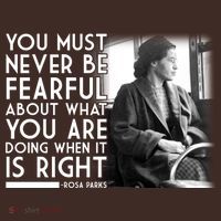 Rosa Parks Never be Fearful Black History Coaster thumb 2