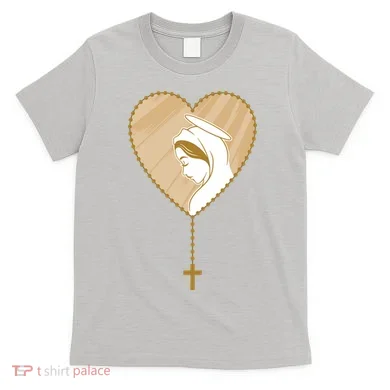 Rosary Virgin Mary T-Shirt