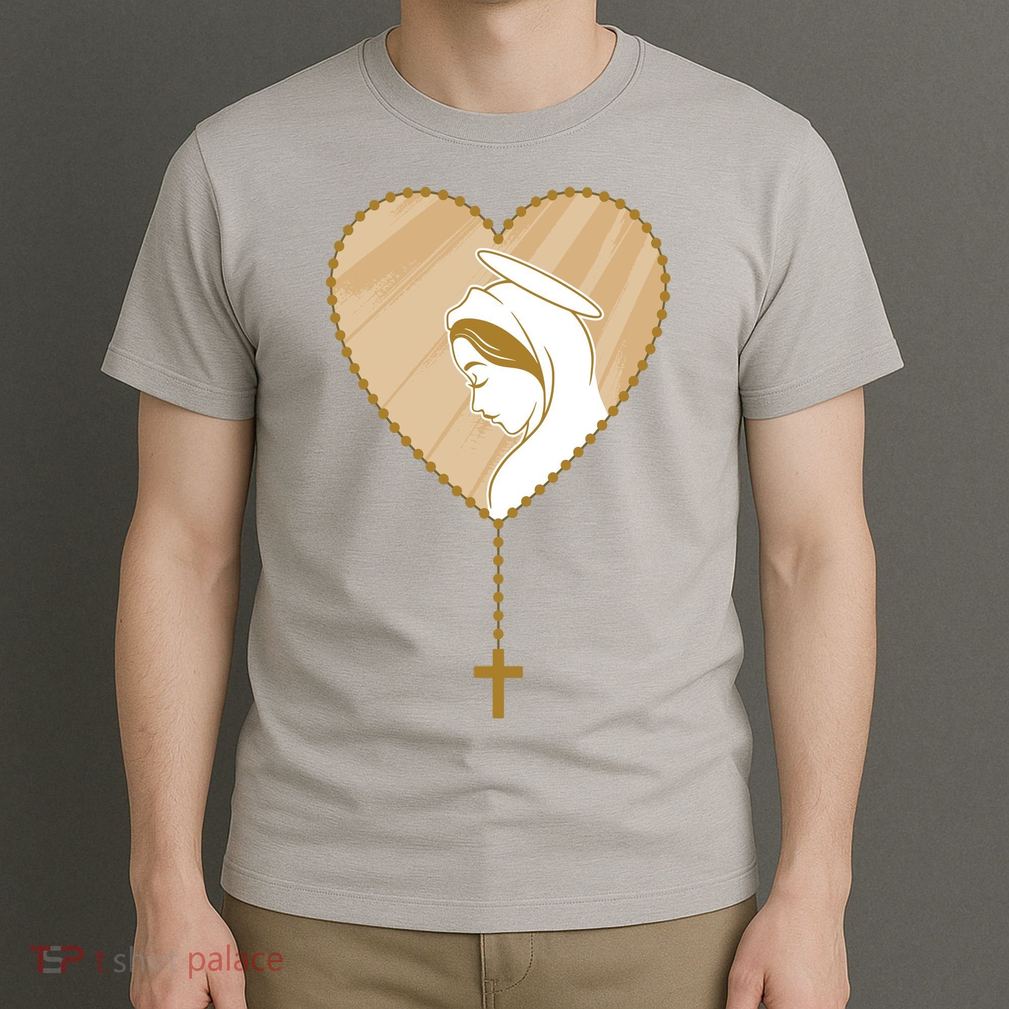 Rosary Virgin Mary T-Shirt