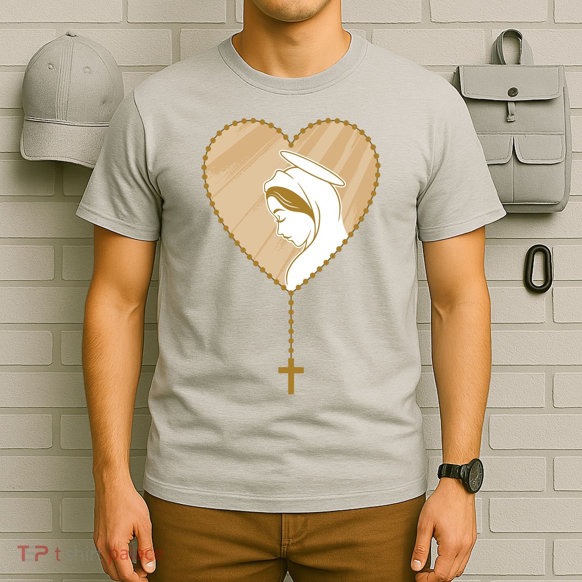 Rosary Virgin Mary T-Shirt
