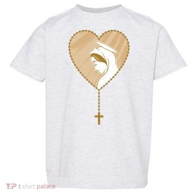 Rosary Virgin Mary Toddler T-Shirt