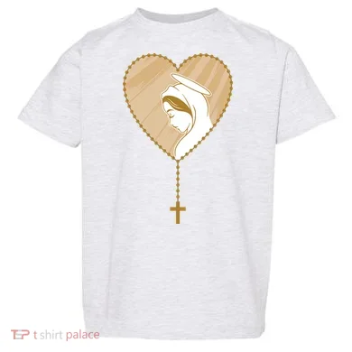 Rosary Virgin Mary Toddler T-Shirt