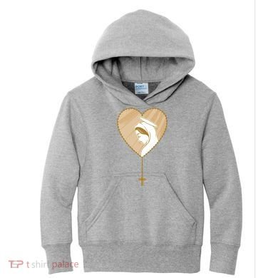 Rosary Virgin Mary Kids Hoodie