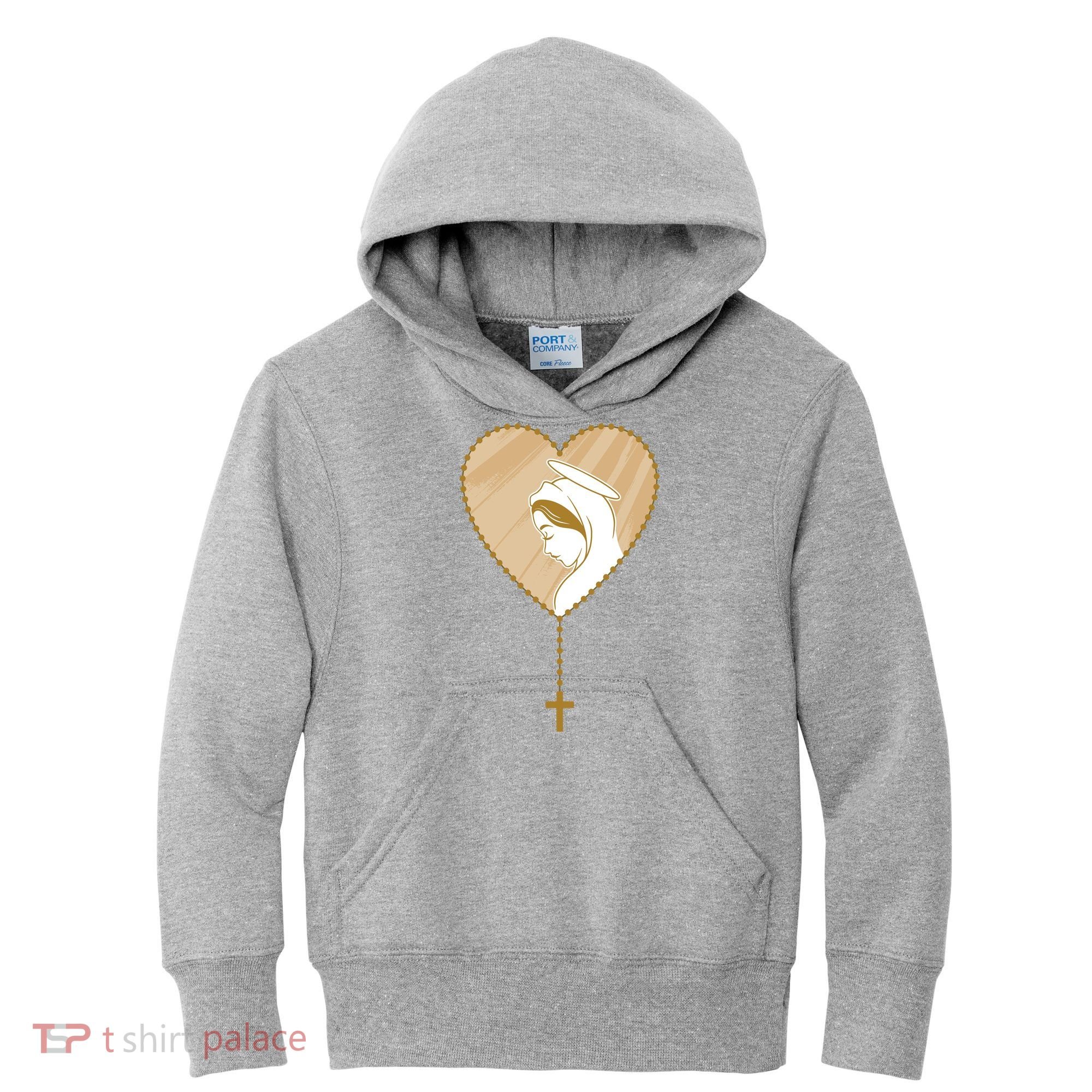 Rosary Virgin Mary Kids Hoodie