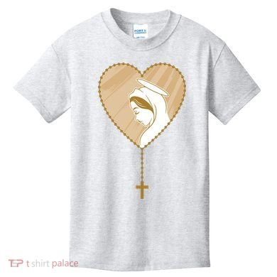 Rosary Virgin Mary Kids T-Shirt