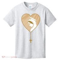 Rosary Virgin Mary Kids T-Shirt thumb 0