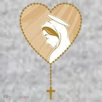 Rosary Virgin Mary Kids T-Shirt thumb 2