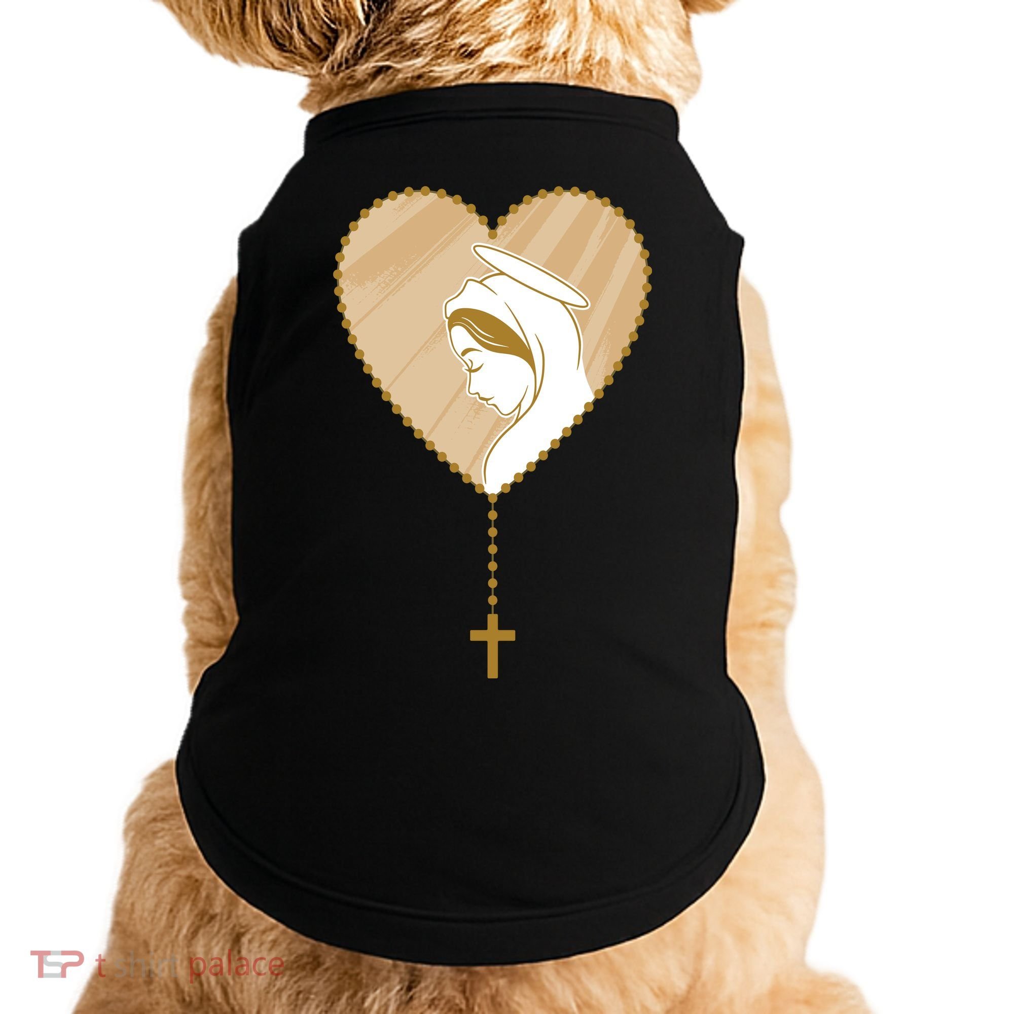 Rosary Virgin Mary Doggie Tank