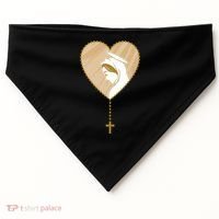Rosary Virgin Mary USA-Made Doggie Bandana thumb 0