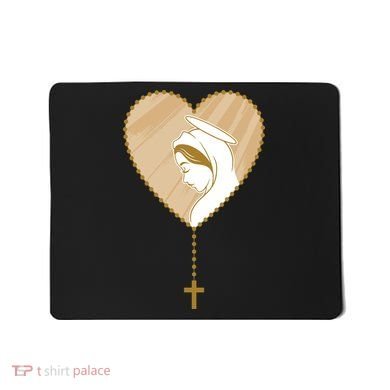 Rosary Virgin Mary Mousepad