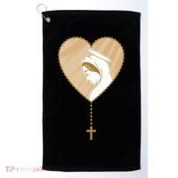 Rosary Virgin Mary Golf Towel thumb 0