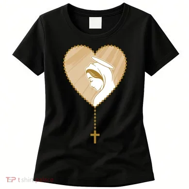 Rosary Virgin Mary Women's T-Shirt