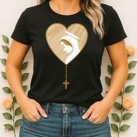 Rosary Virgin Mary Women's T-Shirt thumb 2