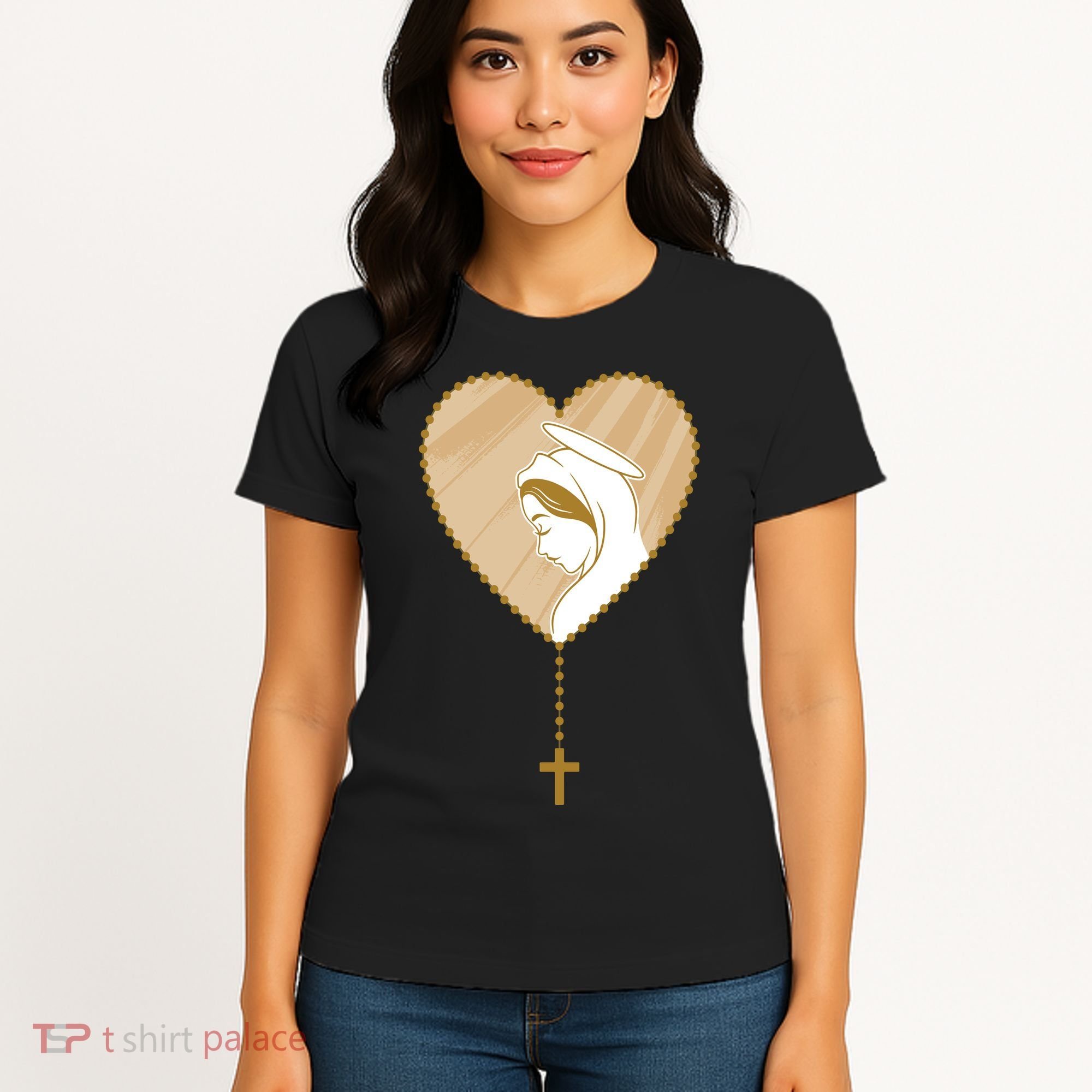 Rosary Virgin Mary Women's T-Shirt