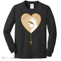 Rosary Virgin Mary Kids Long Sleeve Shirt thumb 0