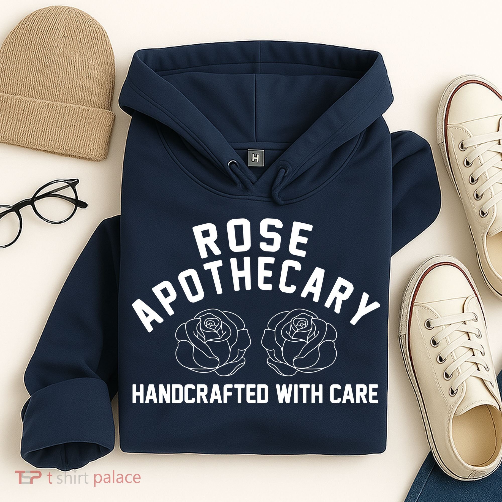 Rose Apothecary Handcrafted With Care Hoodie