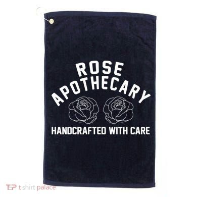 Rose Apothecary Handcrafted With Care Golf Towel