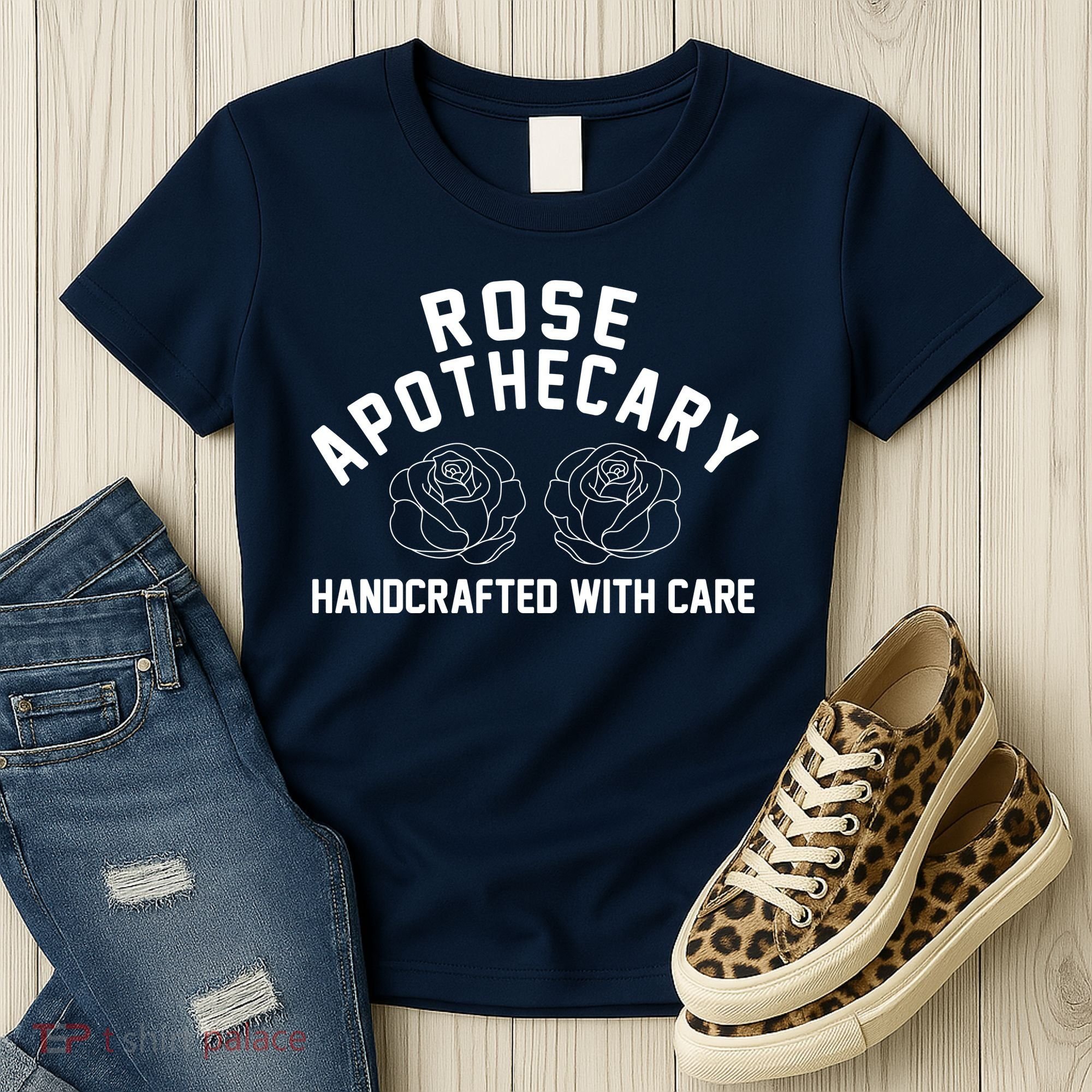 Rose Apothecary Handcrafted With Care Women's T-Shirt