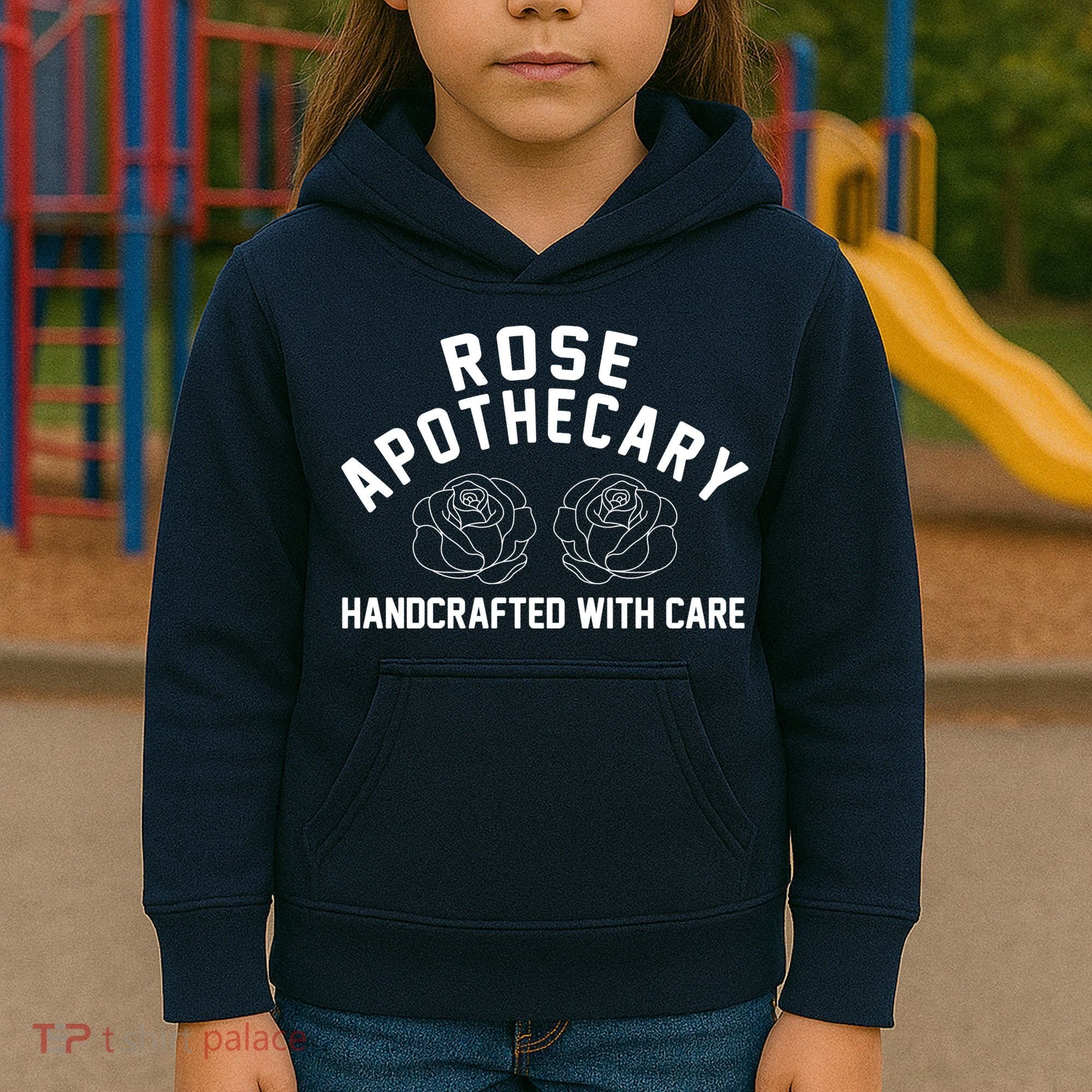 Rose Apothecary Handcrafted With Care Kids Hoodie