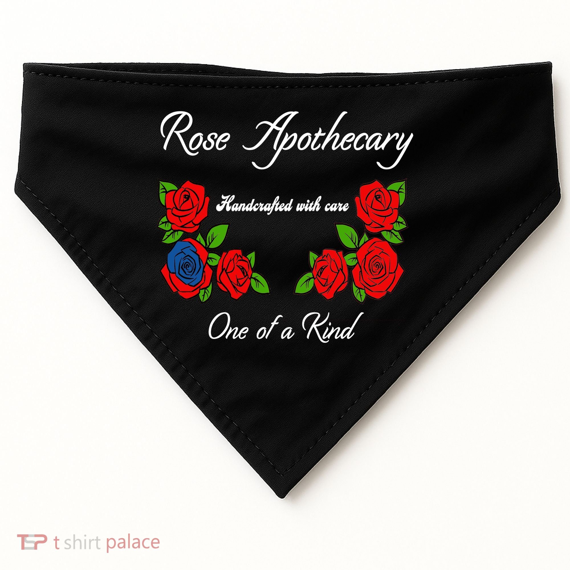 Rose Apothecary Handcrafted With Care One Of A Kind USA-Made Doggie Bandana